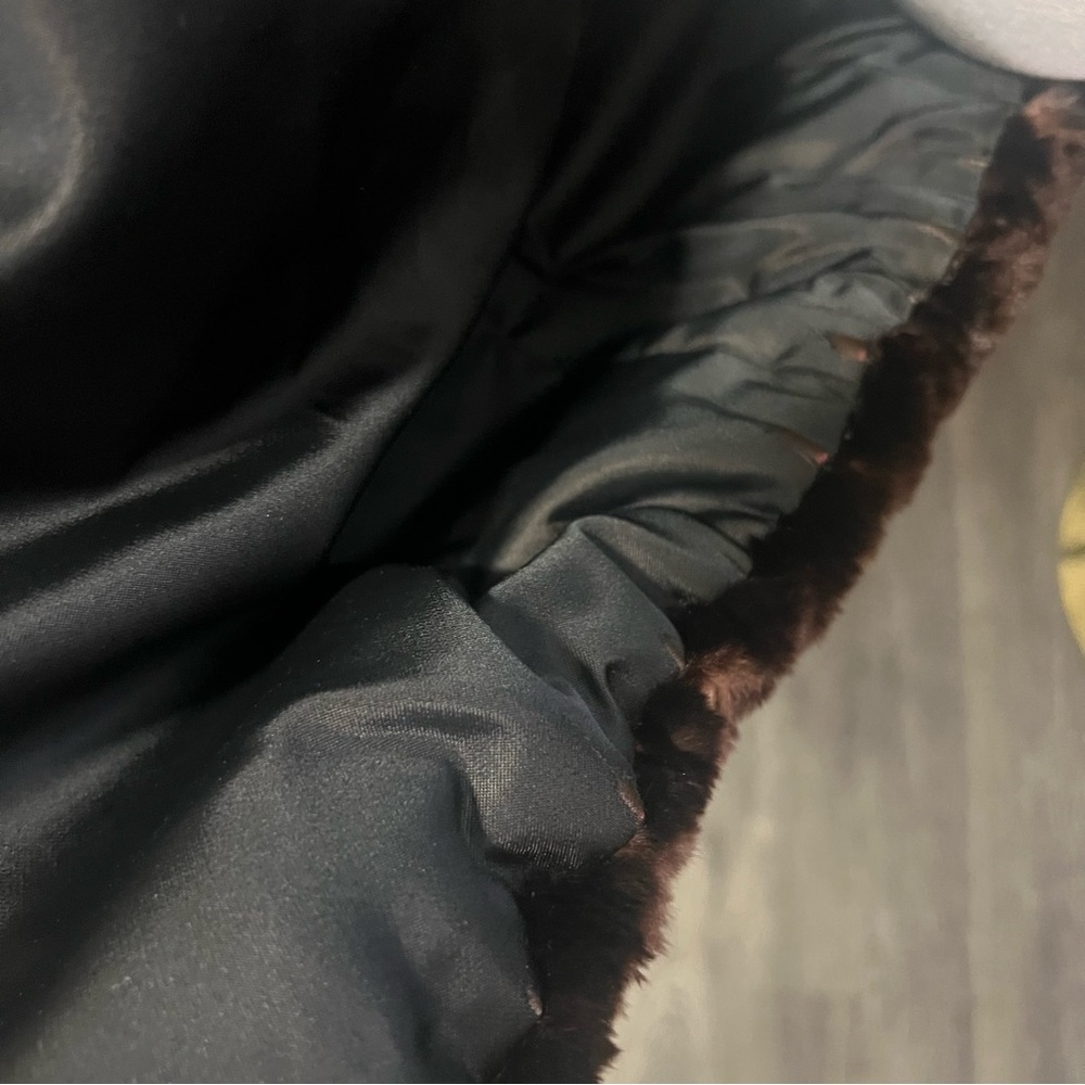 Vintage Manor-Feldman Chicago Fur Coat Brown Plush Zip-Up Jacket - Picture 7 of 13